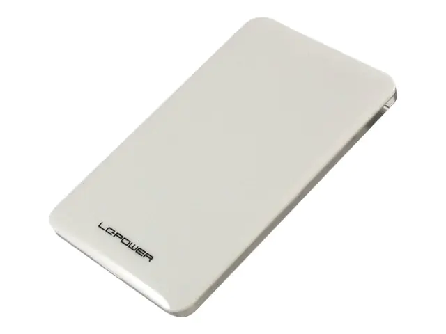LC Power LC-25U3-7W - Speichergehäuse - 2.5" (6.4 cm) - SATA 6Gb/s - USB 3.0 - weiß