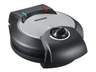 SEVERIN Waffeleisen WA 2103 20,3 x 10,5 x 25,5 cm (B x H x T) herzförmig 220-240V 1.300W Edelstahl/Kunststoff schwarz/silber, gebürstet