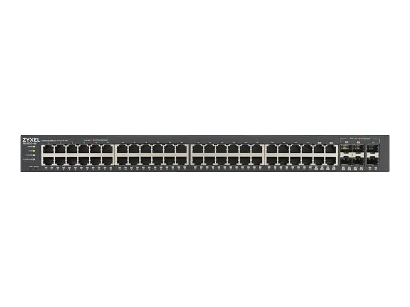 Zyxel GS1920-48v2 - Switch - Smart - 48 x 10/100/1000 + 4 x Kombi-Gigabit-SFP + 2 x Gigabit SFP - an Rack montierbar