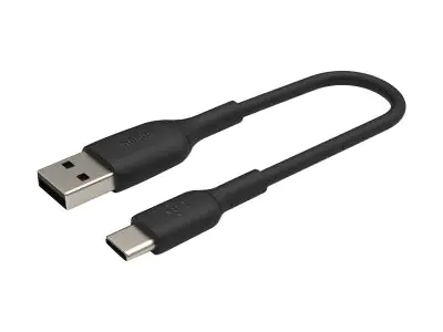 Belkin BoostCharge - USB-Kabel - 24 pin USB-C (M) zu USB (M) - 15 cm - Schwarz