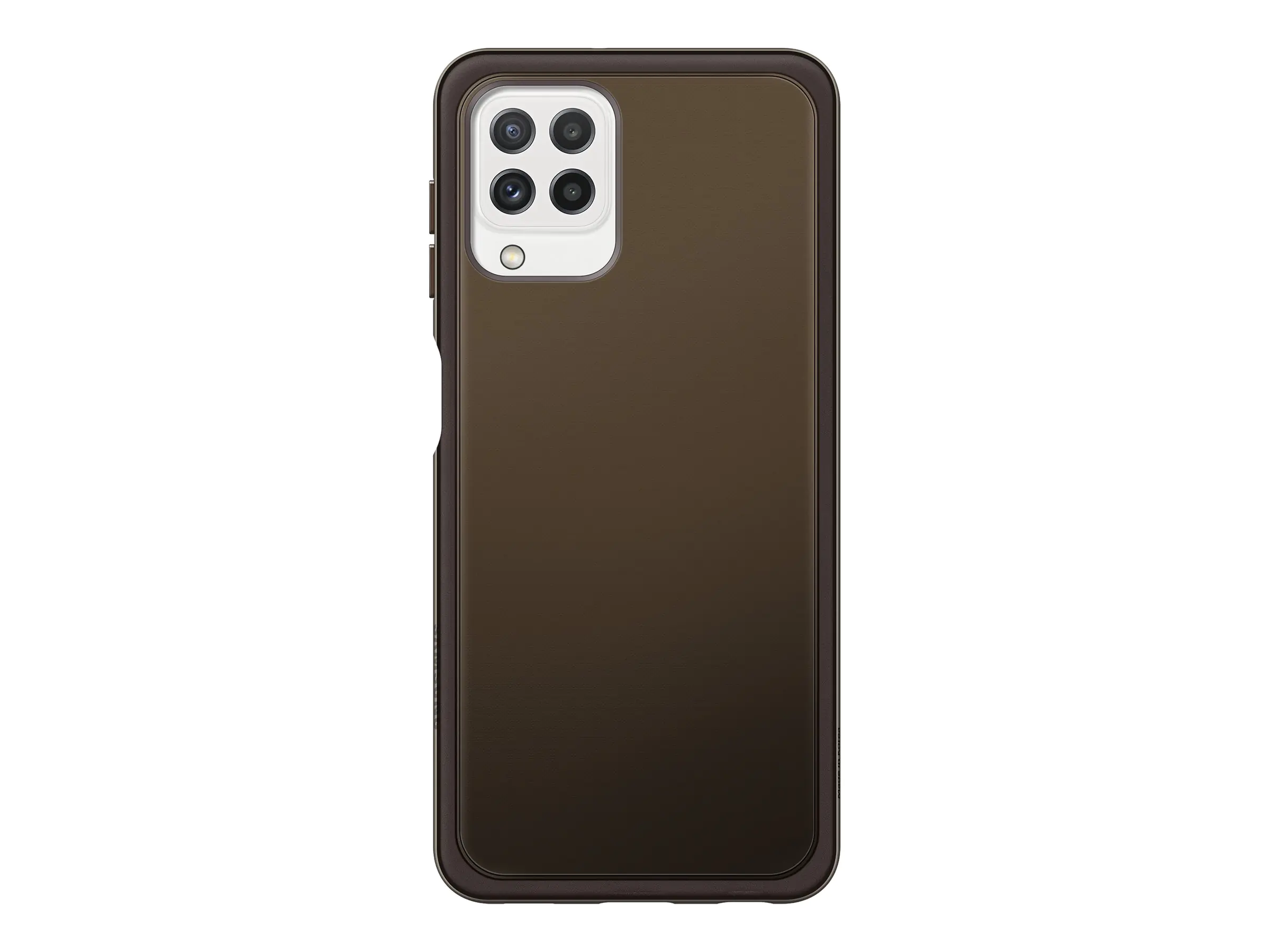 Samsung EF-QA225 - Hintere Abdeckung für Mobiltelefon - Thermoplastisches Polyurethan (TPU) - Schwarz, durchsichtig - für Galaxy A22