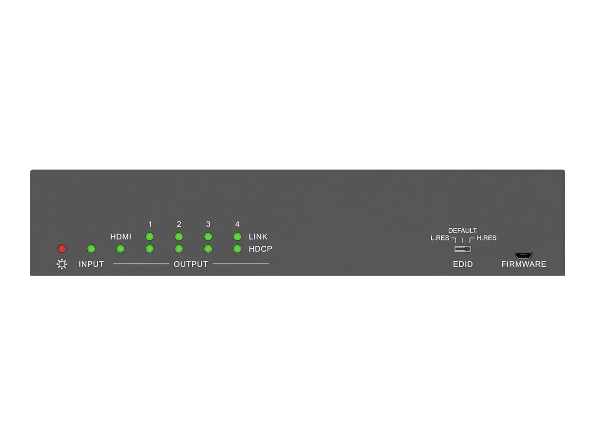 PureTools PT-SP-HD14BT - Video/Audio/Infrarot/Serieller/Power-Extender - HDBaseT - 4 Anschlüsse - bis zu 70 m