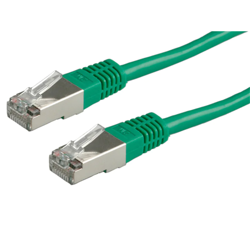 VALUE - Patch-Kabel - RJ-45 (M) zu RJ-45 (M) - 2 m - SFTP, PiMF - CAT 6 - geformt, verseilt - grün