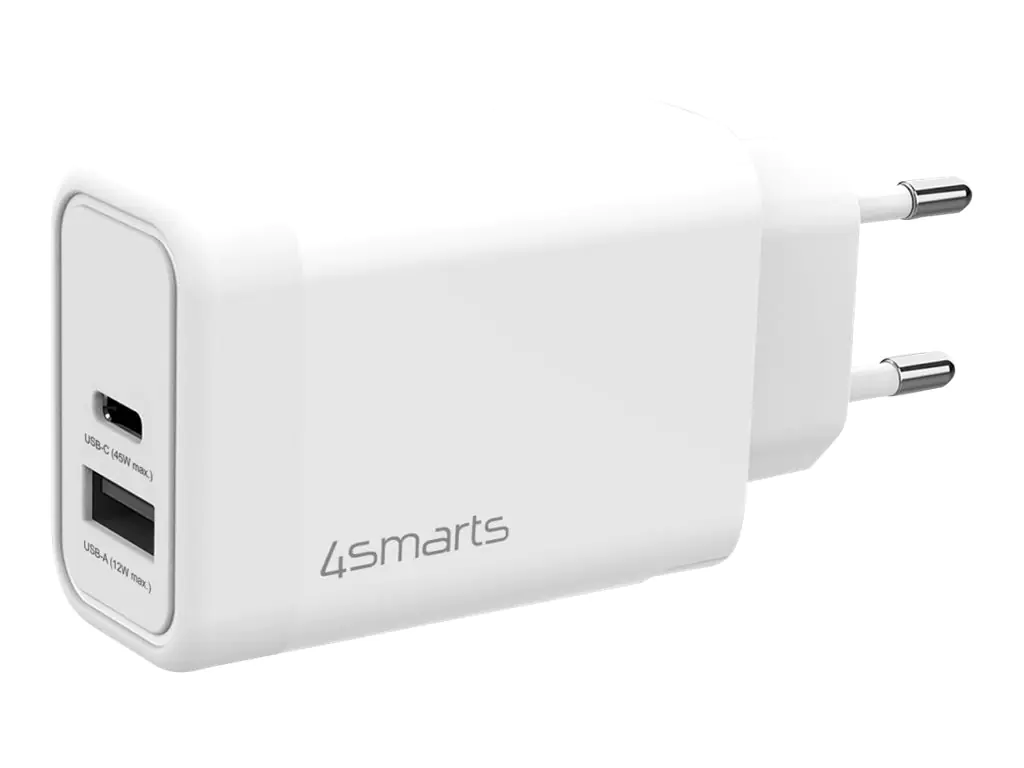 4smarts VoltPlug - Netzteil - GaN - 45 Watt - 3 A - PD 3.0, QC 3.0, QC 2.0, Apple Fast Charge, Fast