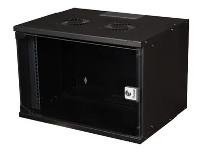 Equip Eco Mount - Schrank Netzwerkschrank - 540 x 400 mm - geeignet für Wandmontage - Schwarz, RAL 9005 - 7U - 48.3 cm (19") EWM-07-5440-B