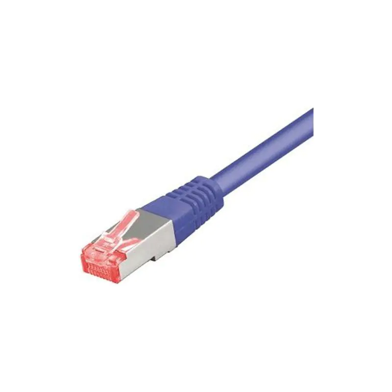 Tecline - Patch-Kabel - RJ-45 (M) zu RJ-45 (M) - 1.5 m - SFTP, PiMF - CAT 6 - halogenfrei, ohne Haken - violett