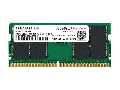 Transcend JetRAM - DDR5 - Modul - 8 GB - SO DIMM 262-PIN - 4800 MHz / PC5-38400 - CL40 - 1.1 V - ungepuffert - on-die ECC