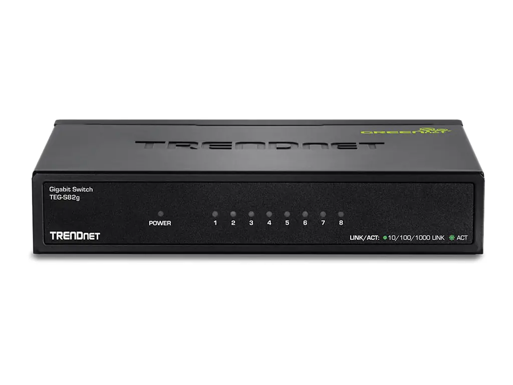 Trendnet TEG S82g 8-Port Gigabit GREENnet Switch - Switch - 8 x 10/100/1000 - Desktop - TAA-konform