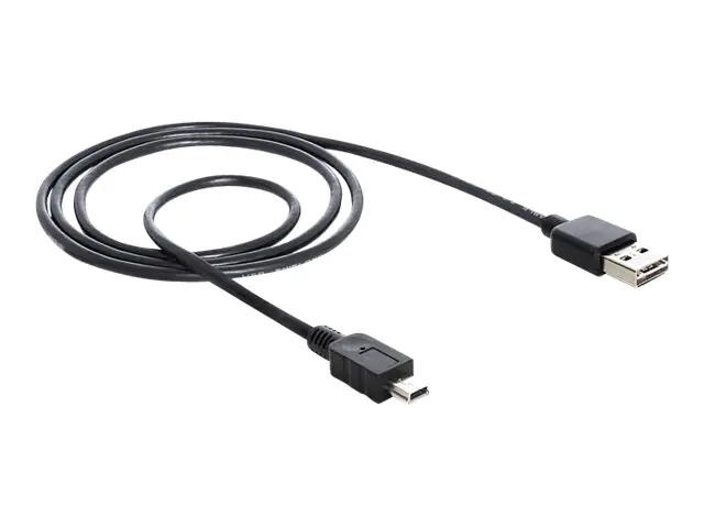 Delock EASY-USB - USB-Kabel - Mini-USB, Typ B (M) zu USB (M) - 1 m - Schwarz