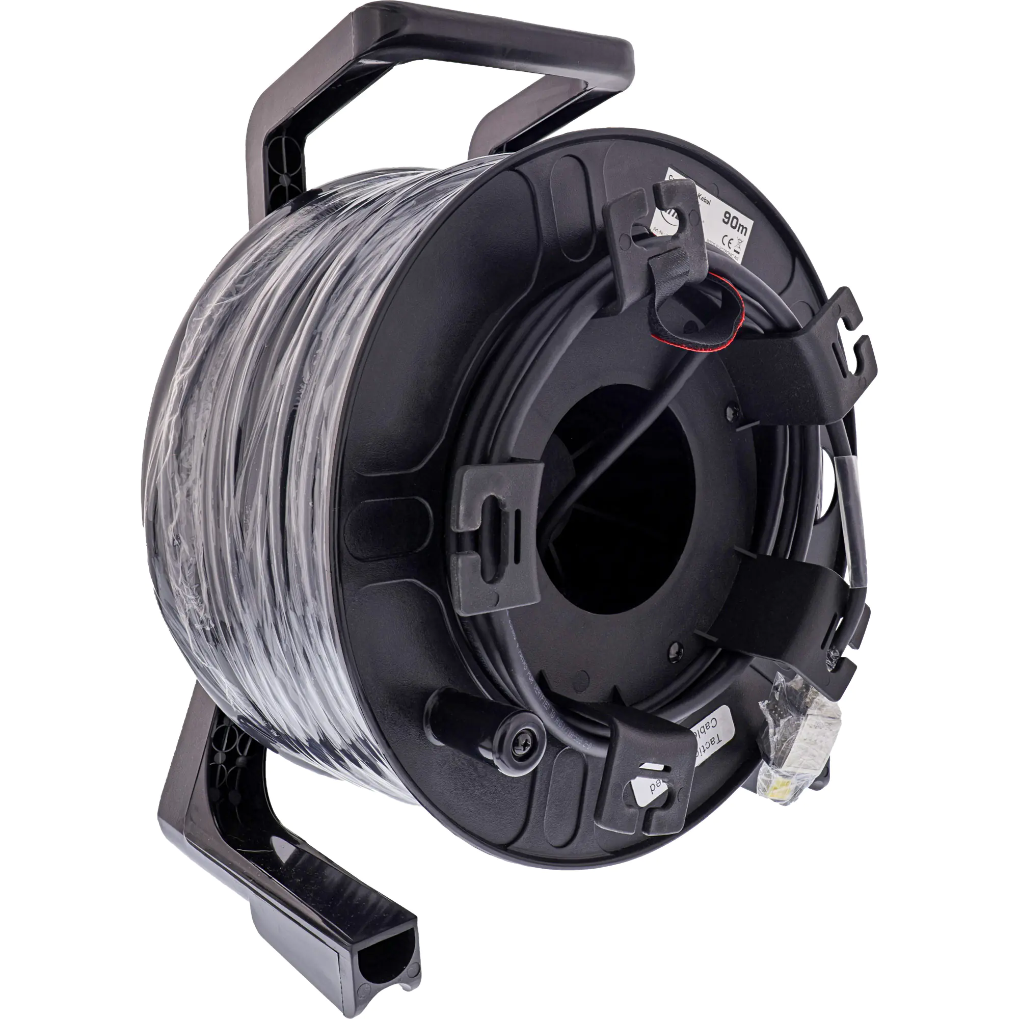 InLine Netzwerk-Kabeltrommel IP67 Outdoor PUR Harting - Cat.6A S/FTP - 90m