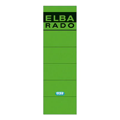 ELBA Ordneretikett 100420948 breit/kurz sk grün 10 St./Pack.