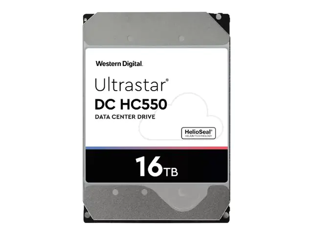 WD Ultrastar DC HC550 WUH721816ALE6L0 - Festplatte - 16 TB - intern - 3.5" (8.9 cm) - SATA 6Gb/s - 7200 rpm - Puffer: 512 MB