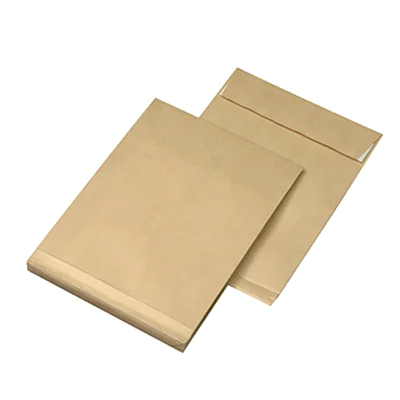 MAILmedia Faltentasche DIN C4 229 x 324 mm (B x H) ohne Fenster 120g/m² mit Haftklebung Natronpapier braun 250 St./Pack.