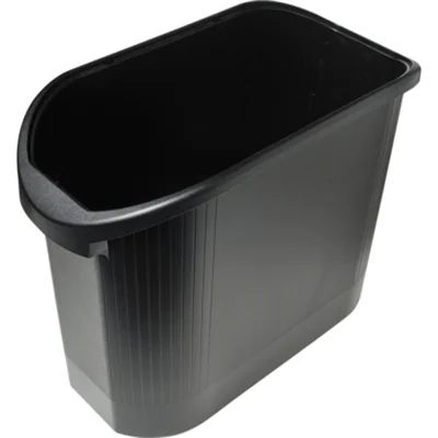 Exacompta Papierkorb TOPLINE 24 x 36,5 x 48 cm (B x H x T) 26l Polypropylen, 80 % recycelt Farbe: schwarz 1 Sortierfach