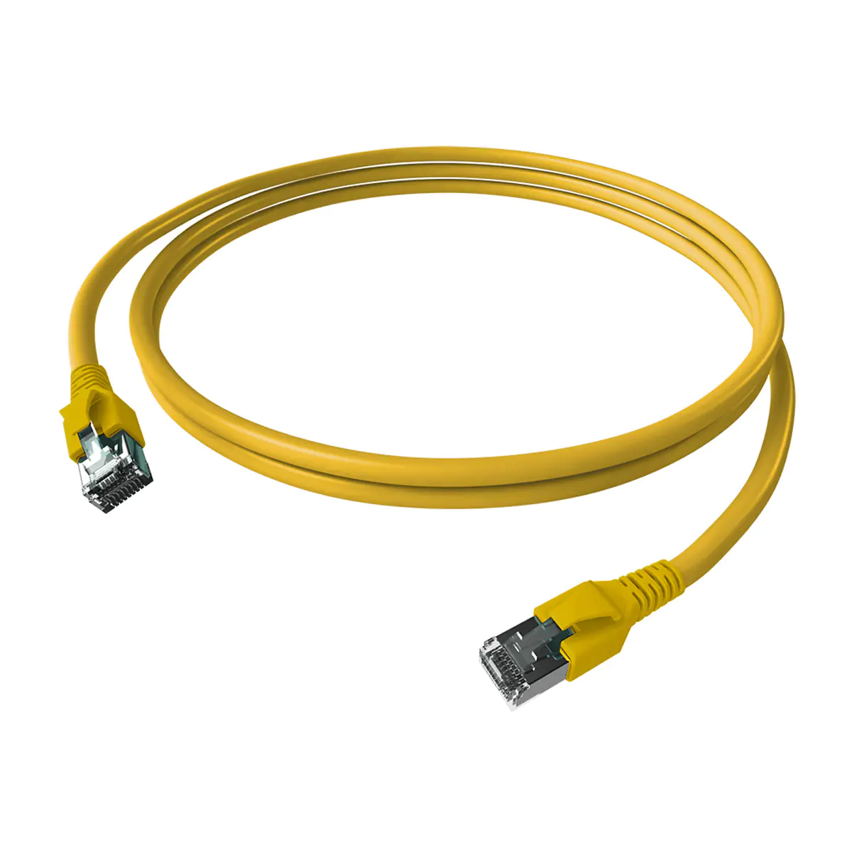EasyLan CP1KYBYBY0010 FlexBoot Patchkabel Kat.6A ISO/IEC geschirmt gelb 4PPoE 1