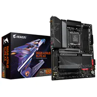 Gigabyte B650 AORUS ELITE AX - Motherboard - ATX - Socket AM5 - AMD B650 Chipsatz - USB 3.2 Gen 2, USB 3.2 Gen 1, USB-C 3.2 Gen2, USB-C 3.2 Gen 2x2 - 2.5 Gigabit LAN, Wi-Fi 6, Bluetooth - Onboard-Grafik (CPU erforderlich) - HD Audio (8-Kanal)