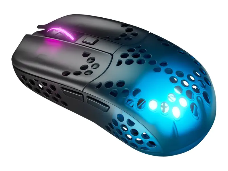 Xtrfy MZ1 - Maus - ergonomisch - optisch - kabellos - 2.4 GHz - kabelloser Empfänger (USB) - Schwarz
