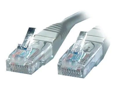 VALUE - Patch-Kabel - RJ-45 (M) zu RJ-45 (M) - 50 cm - UTP - CAT 5e - geformt, verseilt - Grau