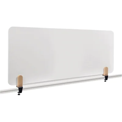 LEGAMASTER ELEMENTS Tischtrennwand Whiteboard 60x160cm Klammern, Schreibtisch-Trennwand, Weiß, 1600 x 11 mm, Stahl, Klemme, 4,8 cm 7-209912