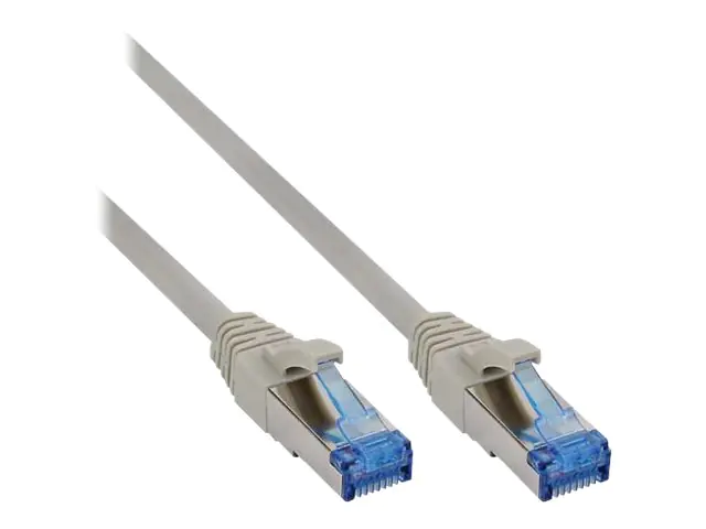 InLine - Patch-Kabel - RJ-45 (M) zu RJ-45 (M) - 10 m - SFTP - CAT 6a - halogenfrei - Grau