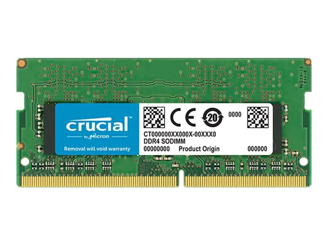 Crucial - DDR4 - Modul - 32 GB - SO DIMM 260-PIN - 3200 MHz / PC4-25600 - CL22 - 1.2 V - ungepuffert - non-ECC
