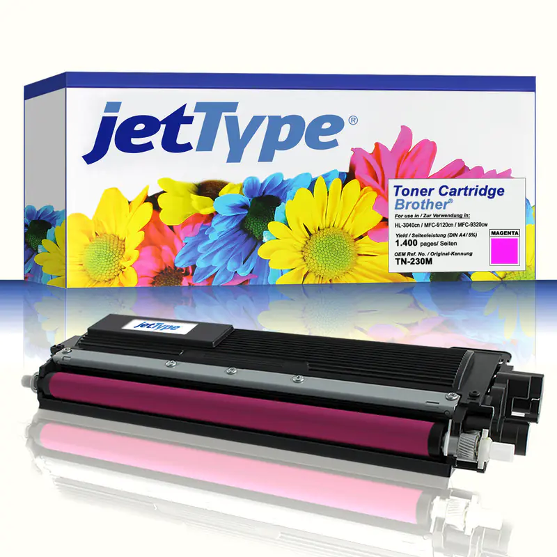 jetType Toner kompatibel zu Brother TN-230M magenta 1.400 Seiten 1 Stück