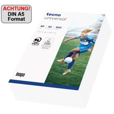 Inapa Kopierpapier weiß A5 80g Universal - Normal/Kopierpapier - 80 g/m? - Normal/Kopierpapier - 80 g/m² 2100011541