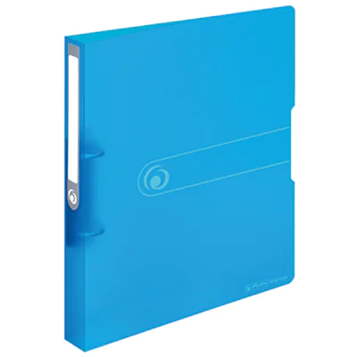 Herlitz Ringbuch 11205762 DIN A4 2Ringe 25mm transparent blau
