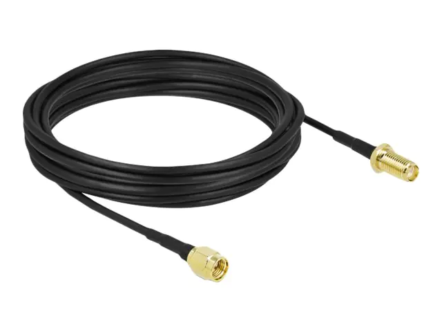 Delock - Antennenkabel - SMA Stecker zu SMA Gefäß - 7.5 m - Koax - Schwarz