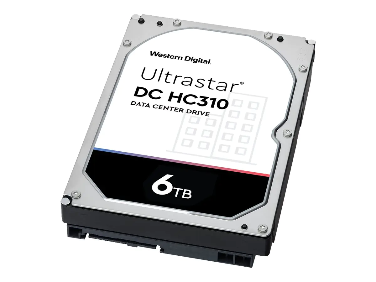 WD Ultrastar DC HC310 HUS726T6TALE6L4 - Festplatte - 6 TB - intern - 3.5" (8.9 cm) - SATA 6Gb/s - 7200 rpm - Puffer: 256 MB