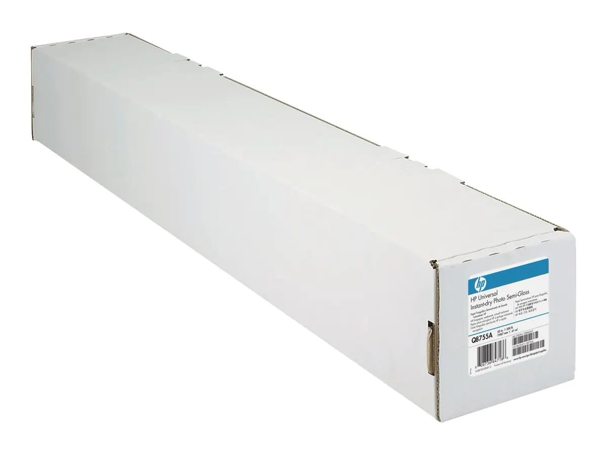 HP LFP-Papier Q8755A 42" (1.067 mm) 61 m 190 g/m² für Tintenstrahldrucker seidenmatt 1 Rolle