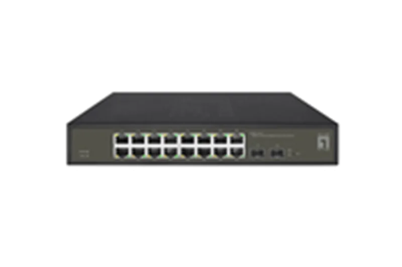 LevelOne Switch 16x GE GES-2118 2xGSFP 19" - Switch