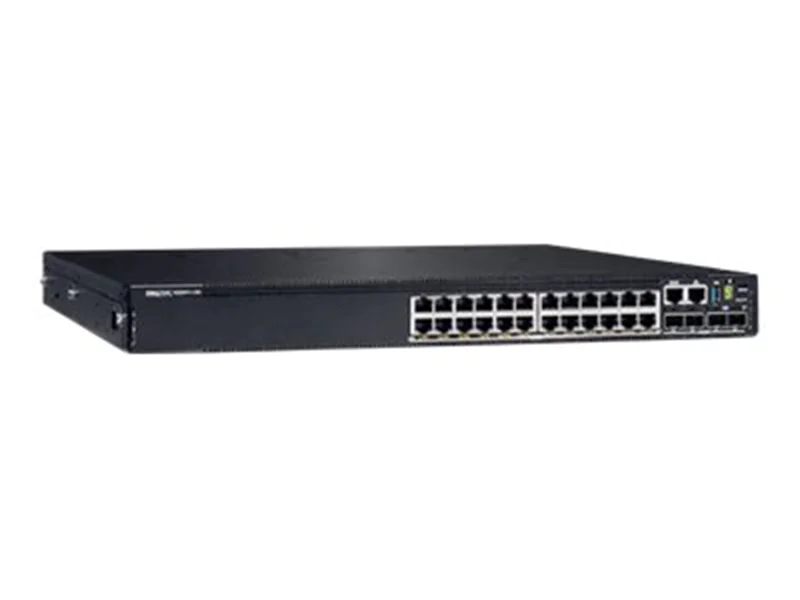 Dell PowerSwitch N2224PX-ON - Switch - L3 - managed - 12 x 10/100/1000/2.5G (PoE+) + 12 x 1/2.5G (PoE++) + 4 x 25 Gigabit SFP28 - Luftstrom von vorne nach hinten - an Rack montierbar - PoE++ - CAMPUS Smart Value