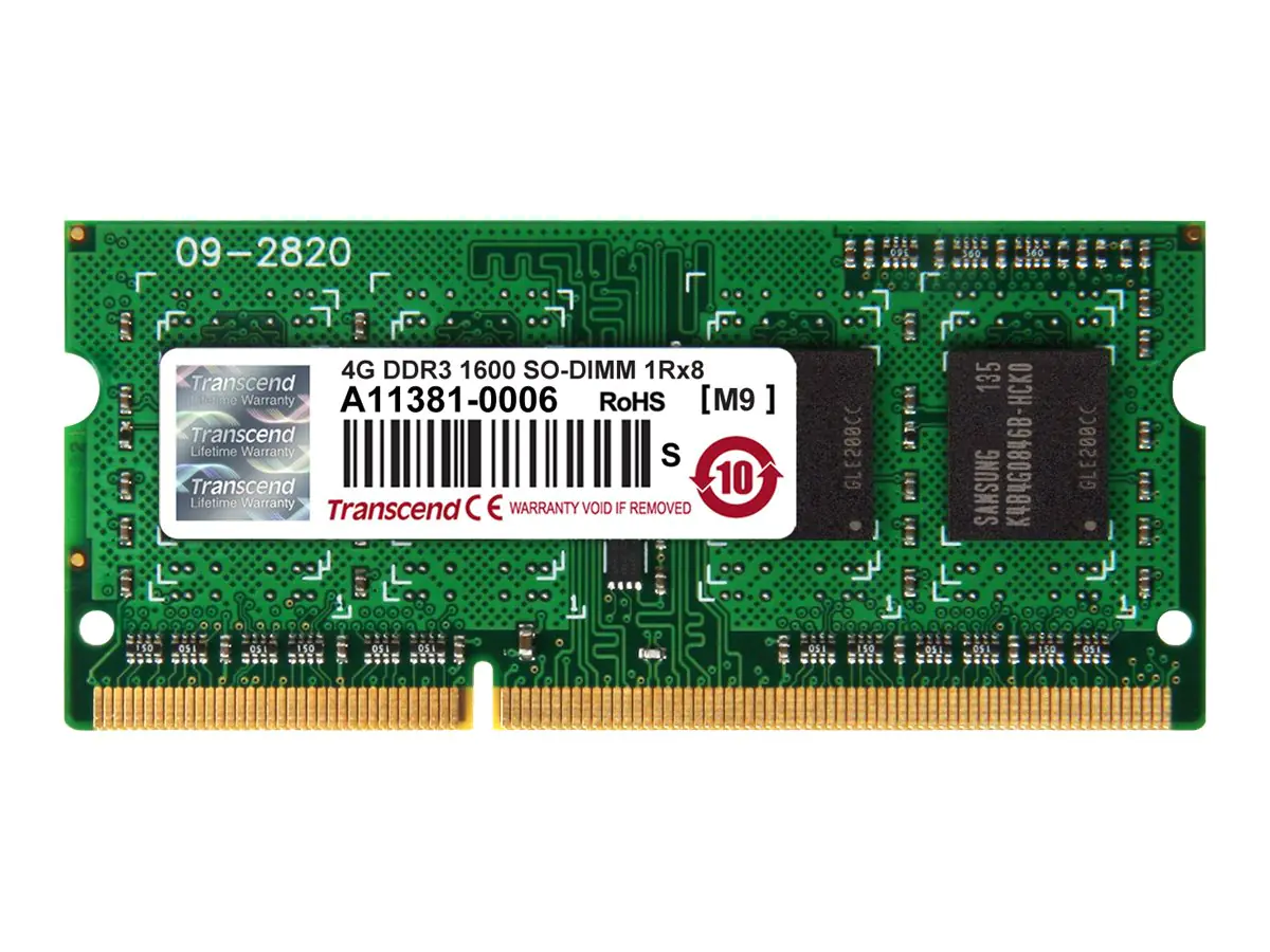 Transcend DDR3 - Modul - 4 GB - SO DIMM 204-PIN TS512MSK64V6H