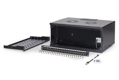 DIGITUS Netzwerk-Set SOHO Pro, 483 mm (19") - 4HE, 540 x 400 mm (B x T) DN-49201-SET