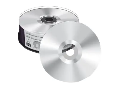MediaRange - 25 x DVD-R DL - 8.5 GB (240 Min.) 8x - Silber - Spindel
