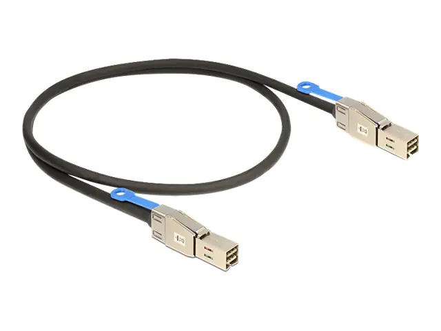 Delock - Externes SAS-Kabel - SAS 12Gbit/s - 36-polig 4x Shielded Mini MultiLane (M) zu 36-polig 4x Shielded Mini MultiLane (M) - 2 m - eingerastet