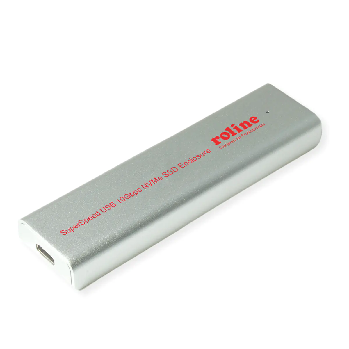 ROLINE Externes USB3.2G2 Typ C-Gehäuse fuer M.2 NVME SSD