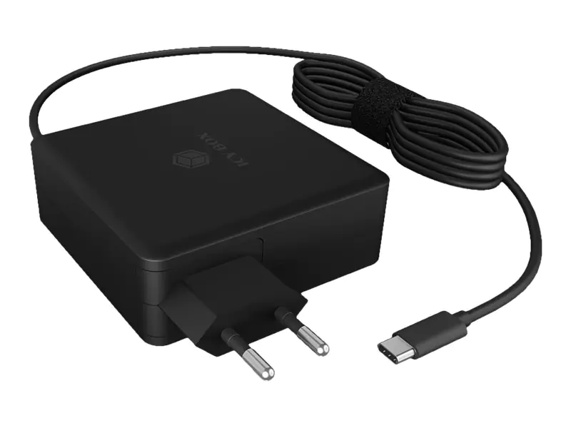 ICY BOX IB-PS101-PD - Netzteil - Wechselstrom 110-240 V - 90 Watt - Ausgangsanschlüsse: 2 - Schwarz