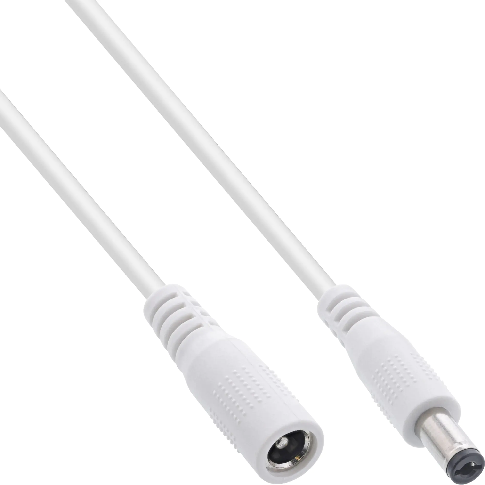 InLine 120er B-Pack DC Verlängerungskabel - DC ST /BU 5,5x2,1mm - weiß - 2m