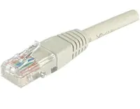 exertis Connect - Patch-Kabel - RJ-45 (M) zu RJ-45 (M) - 1 m - UTP - CAT 6 - Innen, geformt - Grau