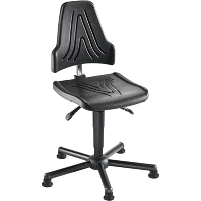 meychair Arbeitsdrehstuhl Workster Pro W19 XXL ca. 49-63cm Stahl, pulverbeschichtet schwarz