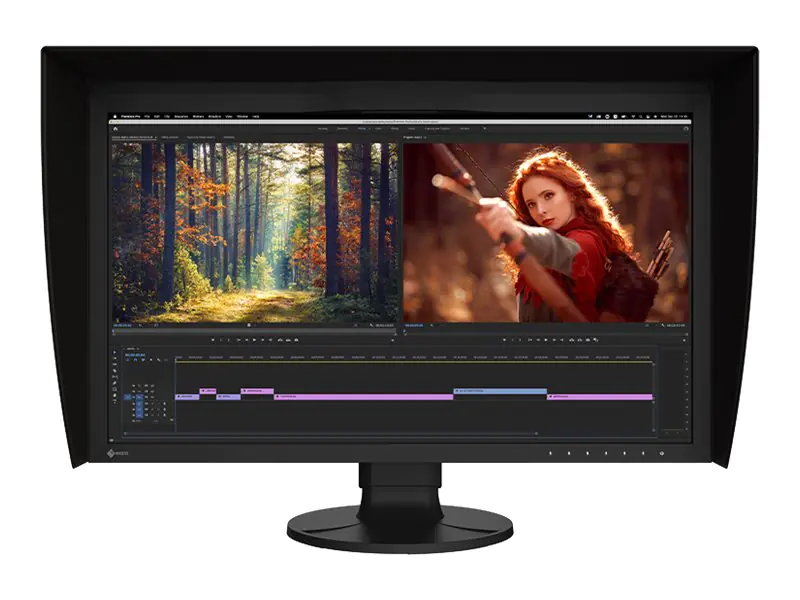 EIZO ColorEdge CG2700X - CG Series - LED-Monitor - 68.4 cm (27") - 3840 x 2160 4K - IPS - 500 cd/m² - 1450:1 - 13 ms - HDMI, DisplayPort, USB-C - Schwarz - mit 6 Monate Null Helle Pixel Garantie