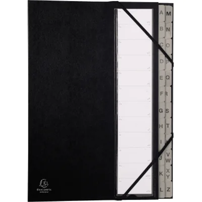 EXACOMPTA Ordnungsmappe Ordonator 24 Fächer alph. A-Z schwarz