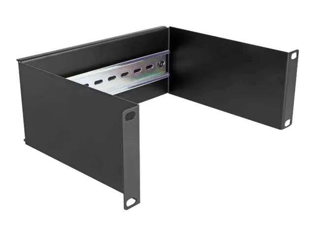Delock DIN Schienenpanel - Rack montierbar - Schwarz - 2U - 25.4 cm (10") 66898