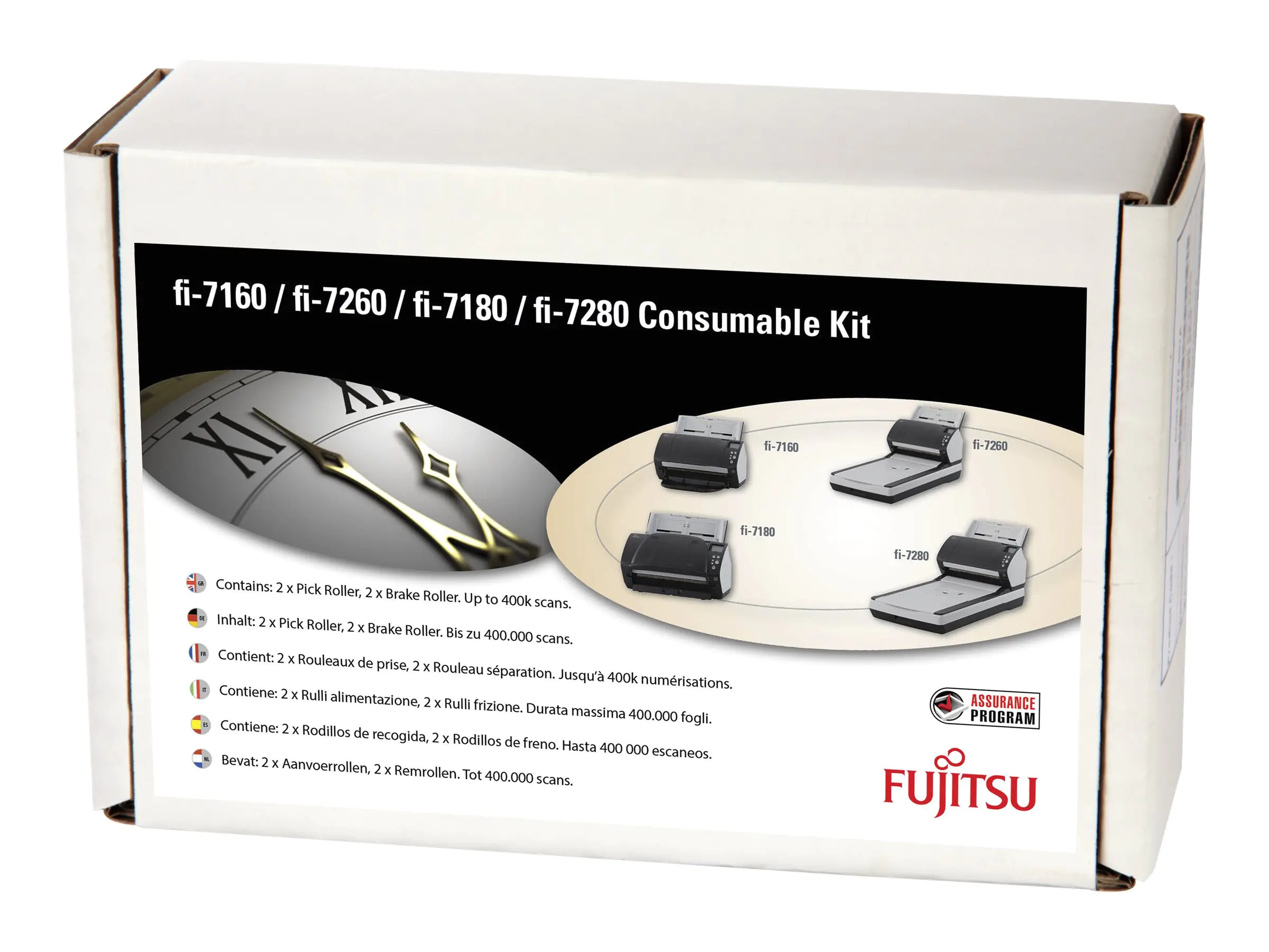 Fujitsu - Scanner - Verbrauchsmaterialienkit - für fi-7140, 7180, 7240, 7260, 7280