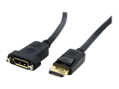 StarTech.com 3 ft. (0.9 m) Displayport Male to Female Cable - Mounting - Latched Connectors - Dis