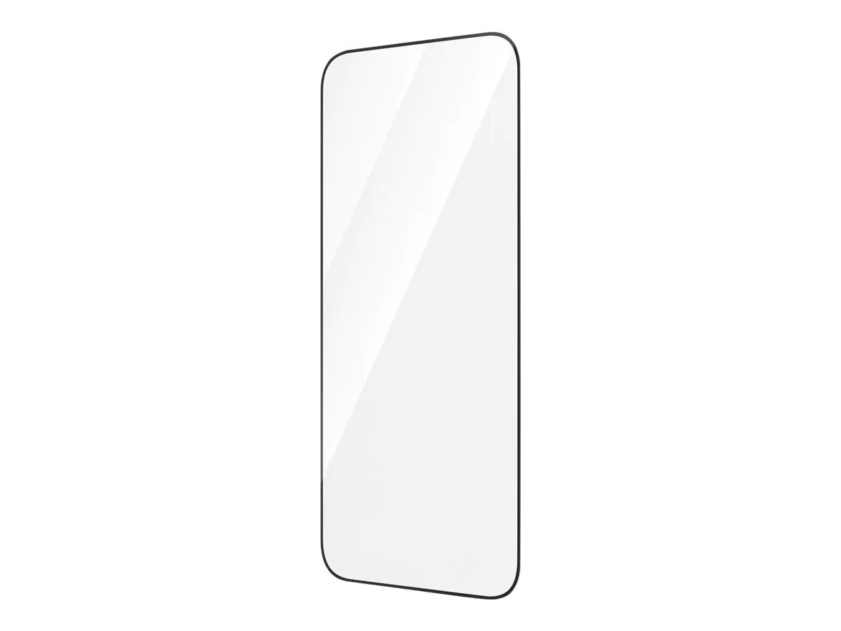 PanzerGlass - Bildschirmschutz für Handy - ultrabreite Passform - Glas - Rahmenfarbe schwarz - für Apple iPhone 14 Pro Max