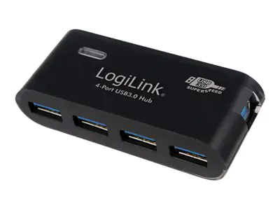 LogiLink USB 3.0 Hub 4-Port - Hub - 4 x SuperSpeed USB 3.0 - Desktop