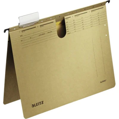 Leitz Hängehefter ALPHA® DIN A4 250g/m² Natronkarton, recycelt naturbraun 25 St./Pack.